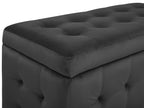  Storage Ottoman MICHIGAN Velvet Black