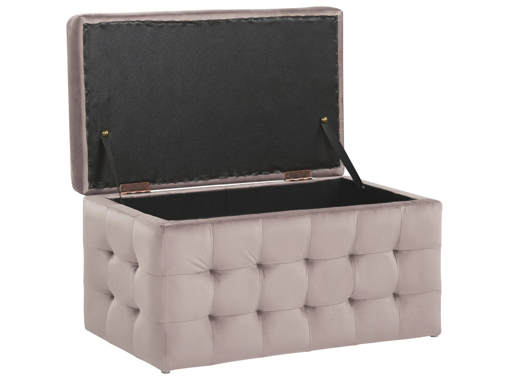  Storage Ottoman MICHIGAN Velvet Pink