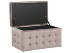  Storage Ottoman MICHIGAN Velvet Pink