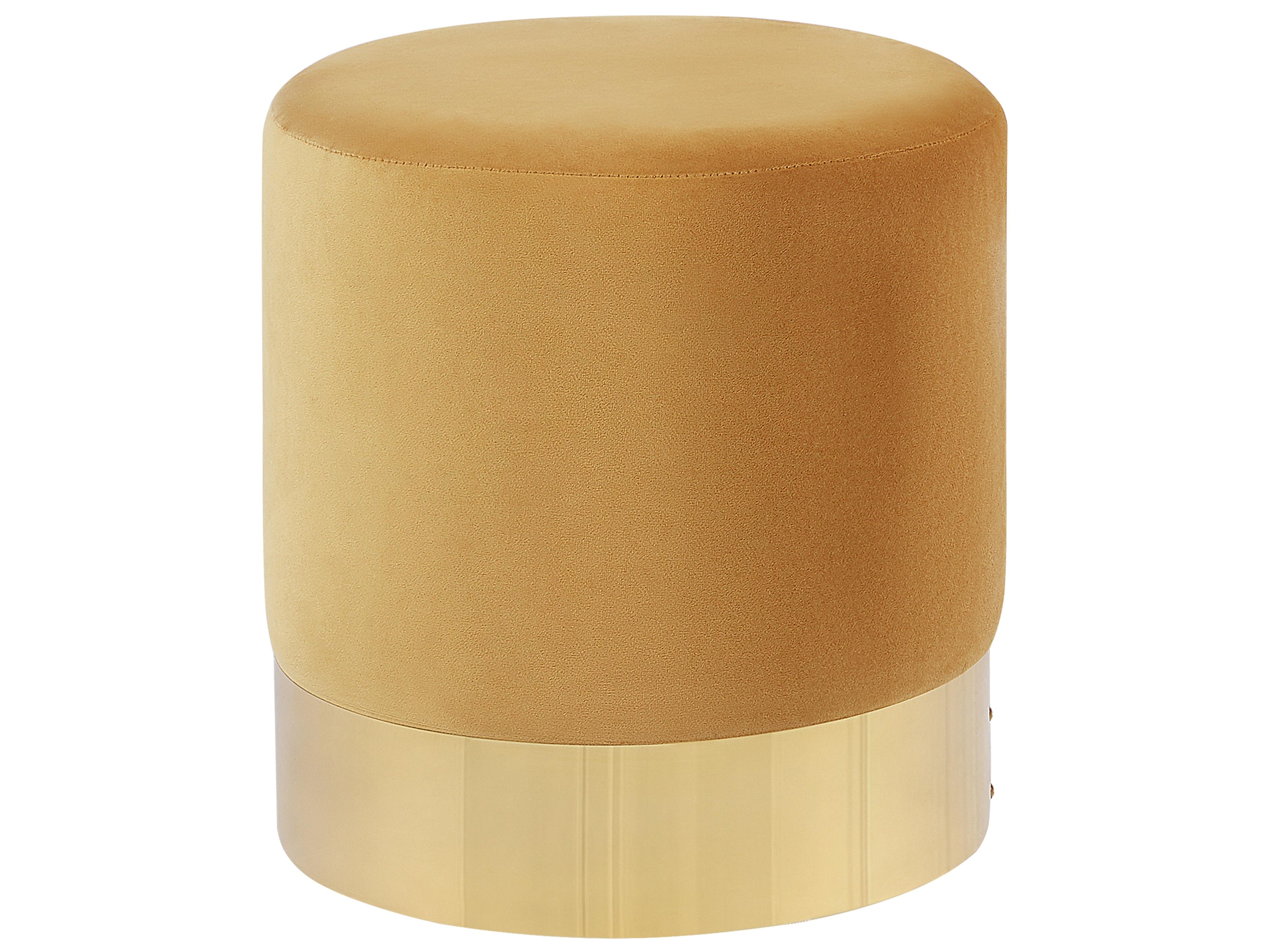  Pouffe SOPHIA Velvet Mustard