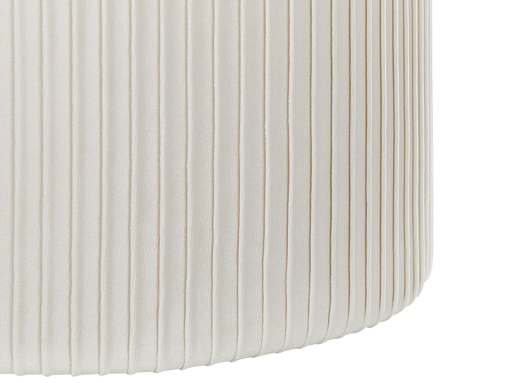  Set Of 2 Storage Pouffes CAMDENTON Velvet Off-White