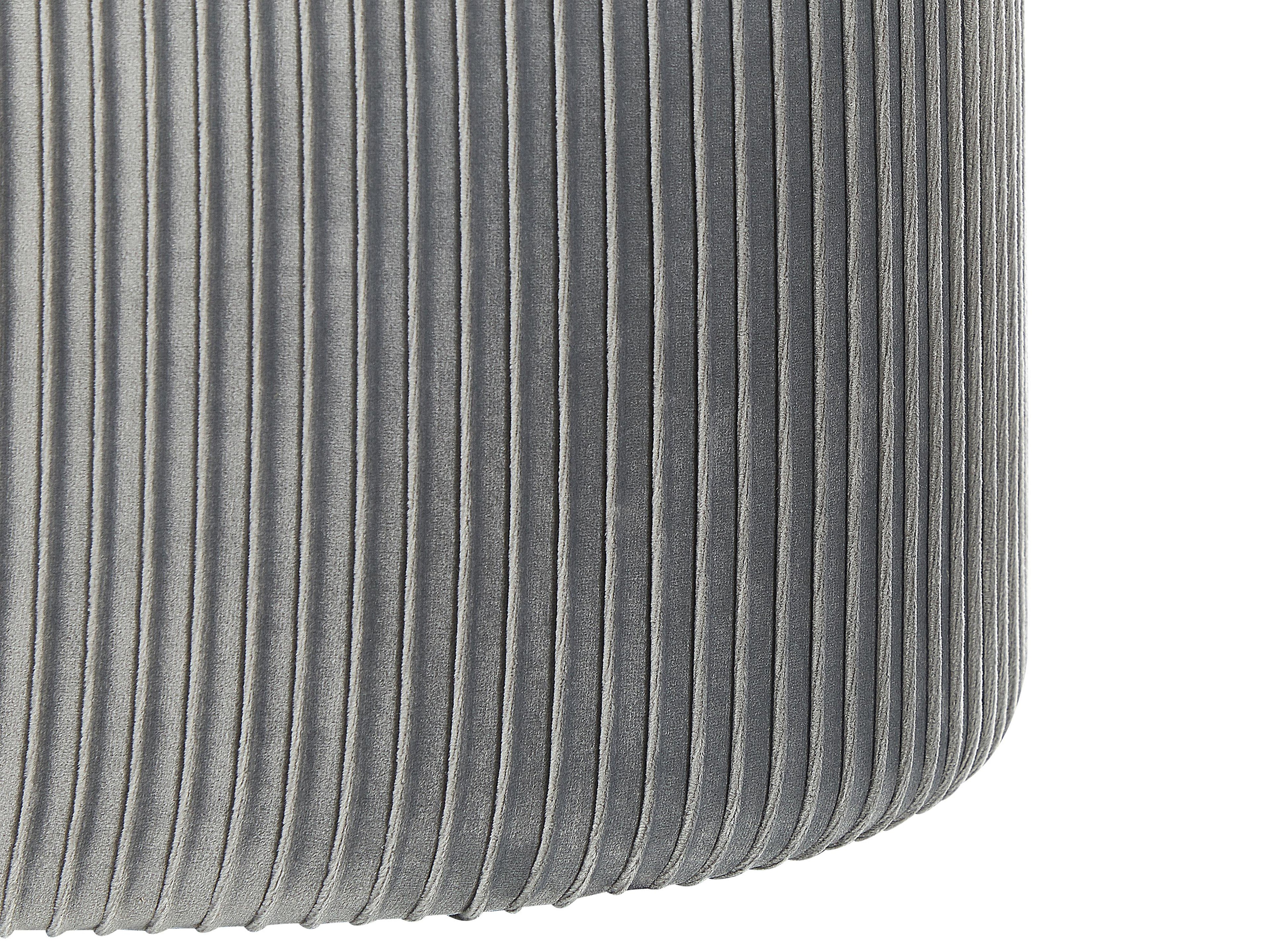  Storage Pouffe RICHLAND Velvet Light Grey