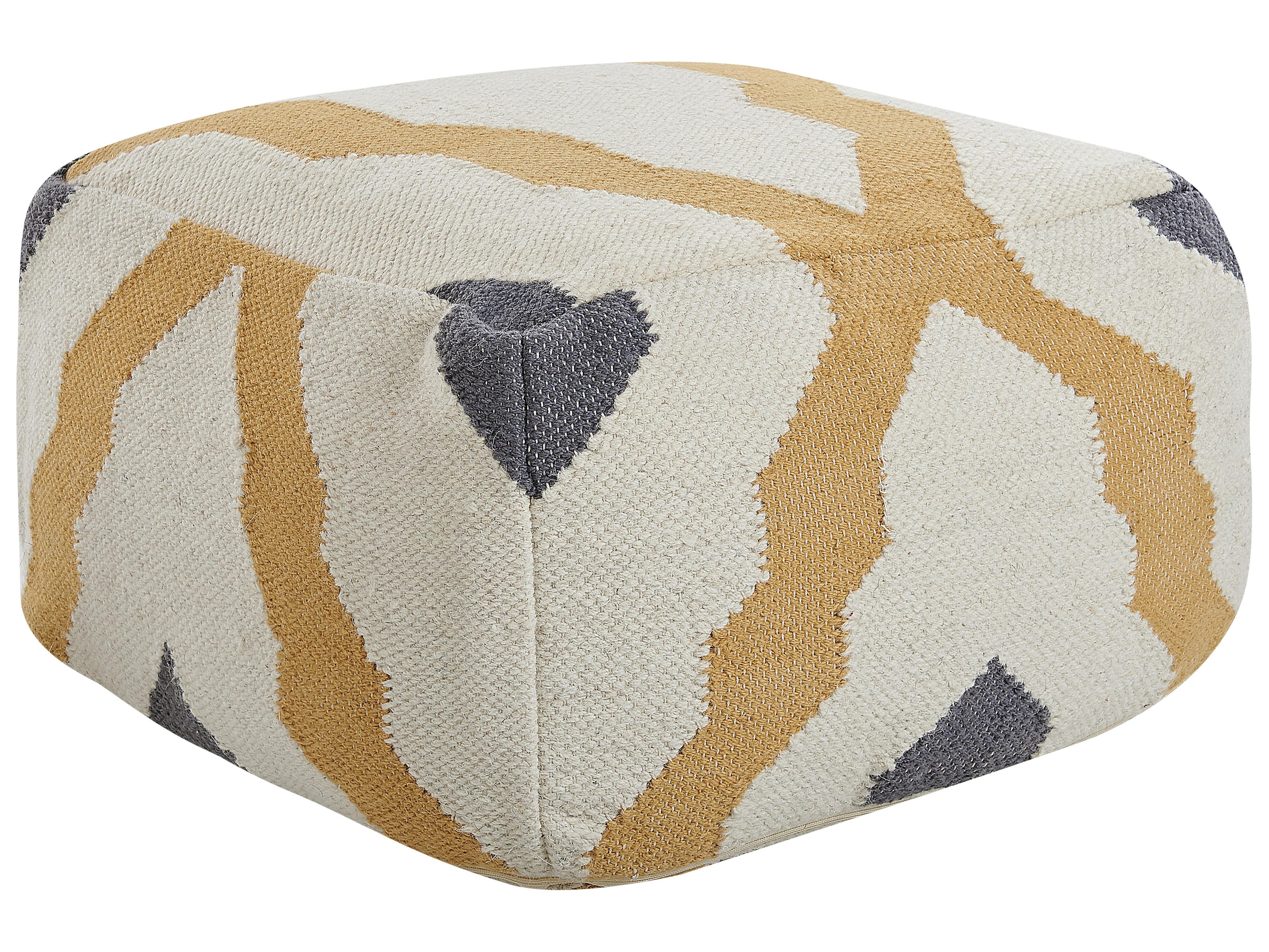  Pouffe ZEUGMA Wool Beige