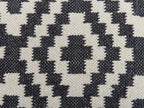  Pouffe KNIDOS Wool Black/ White