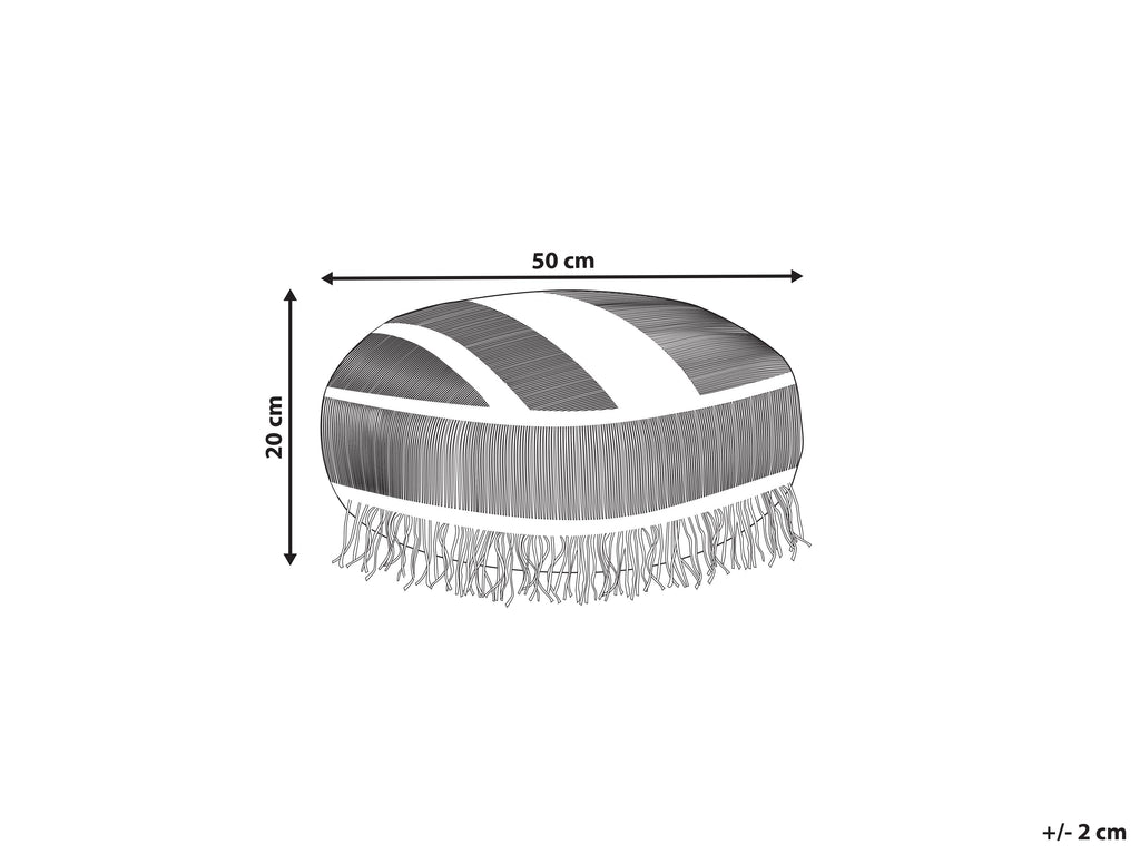  Pouffe OULAD Cotton White