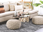  Pouffe Macramé BERKANE Cotton Beige