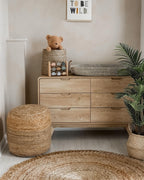  Pouffe DALAMA Jute Sand Beige