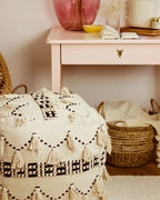  Pouffe THONDI Cotton Beige