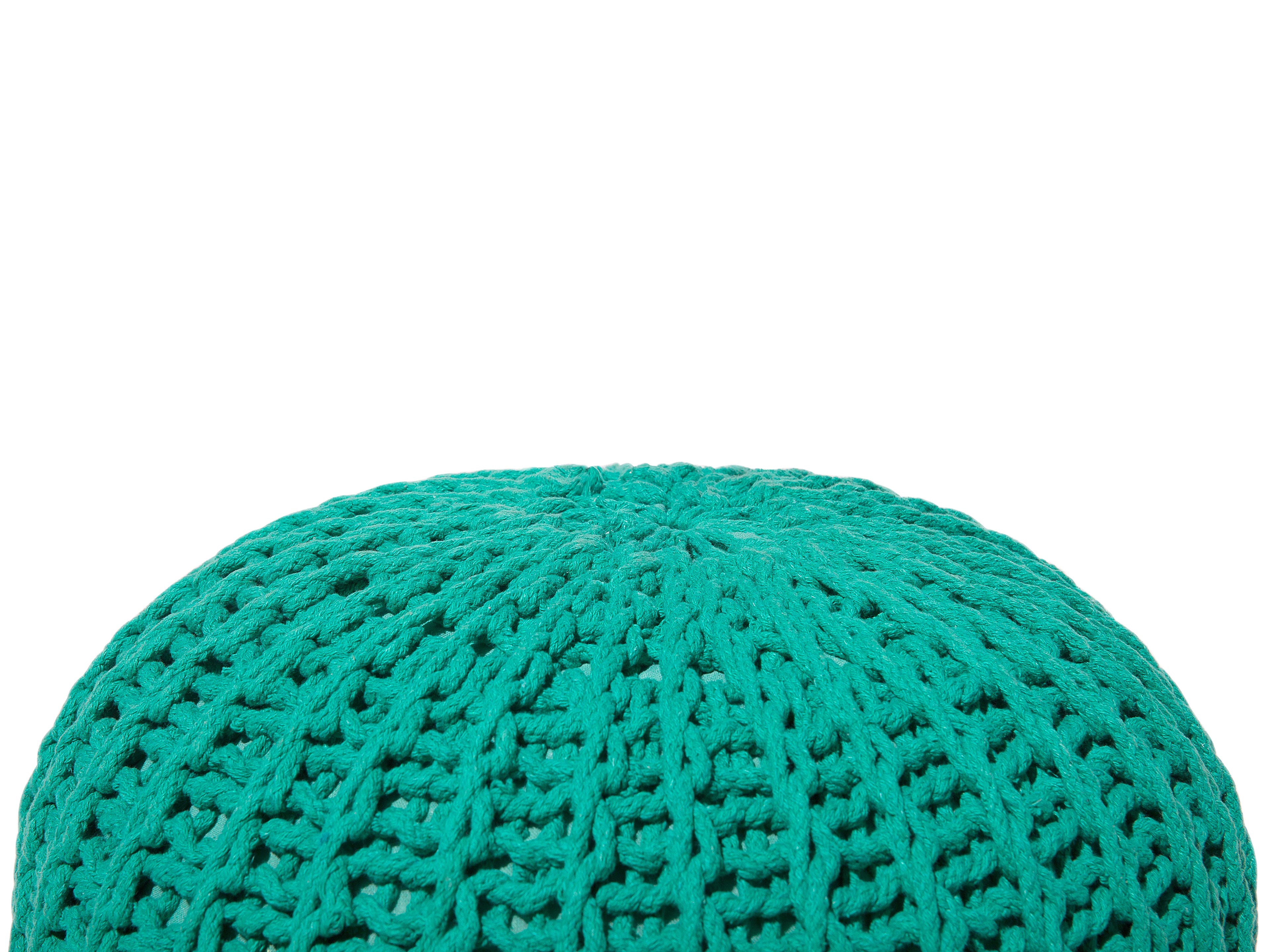  Pouffe CONRAD Cotton Emerald Green
