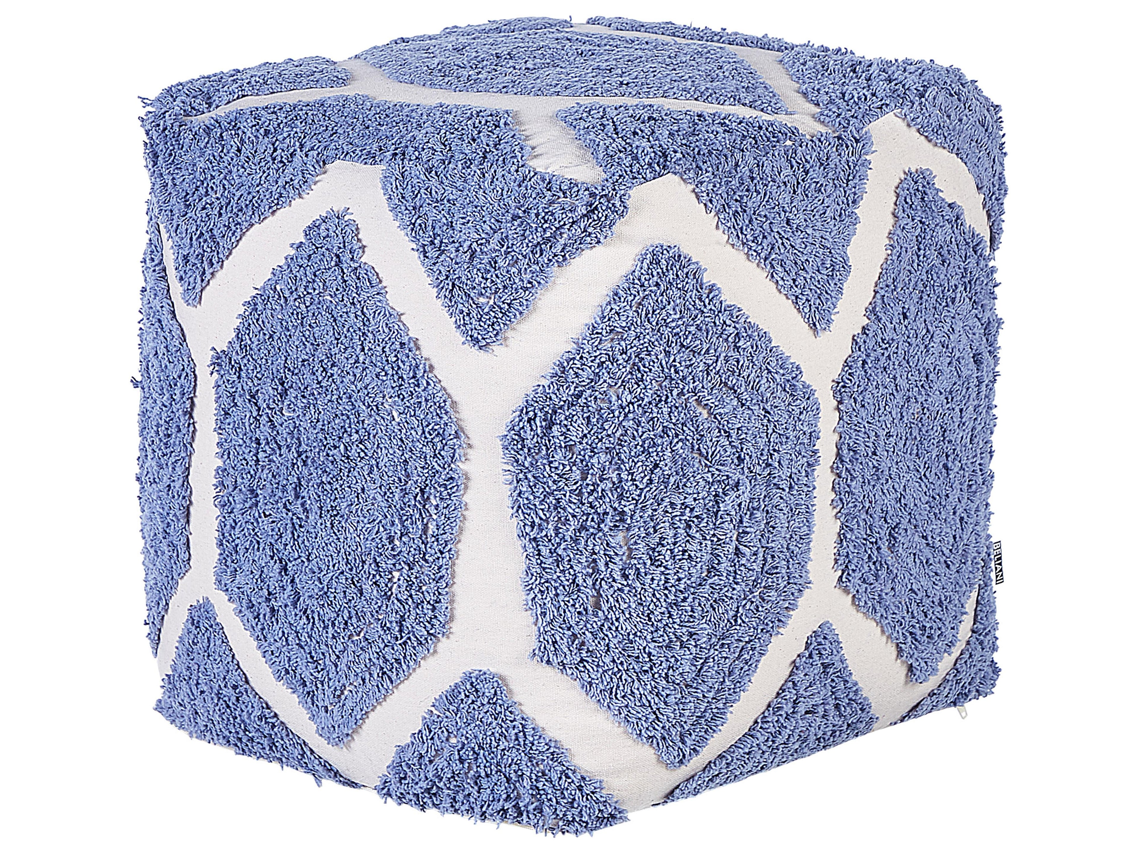  Pouffe ROJHAN Cotton Blue
