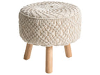 Footstool MANZAI Cotton Beige
