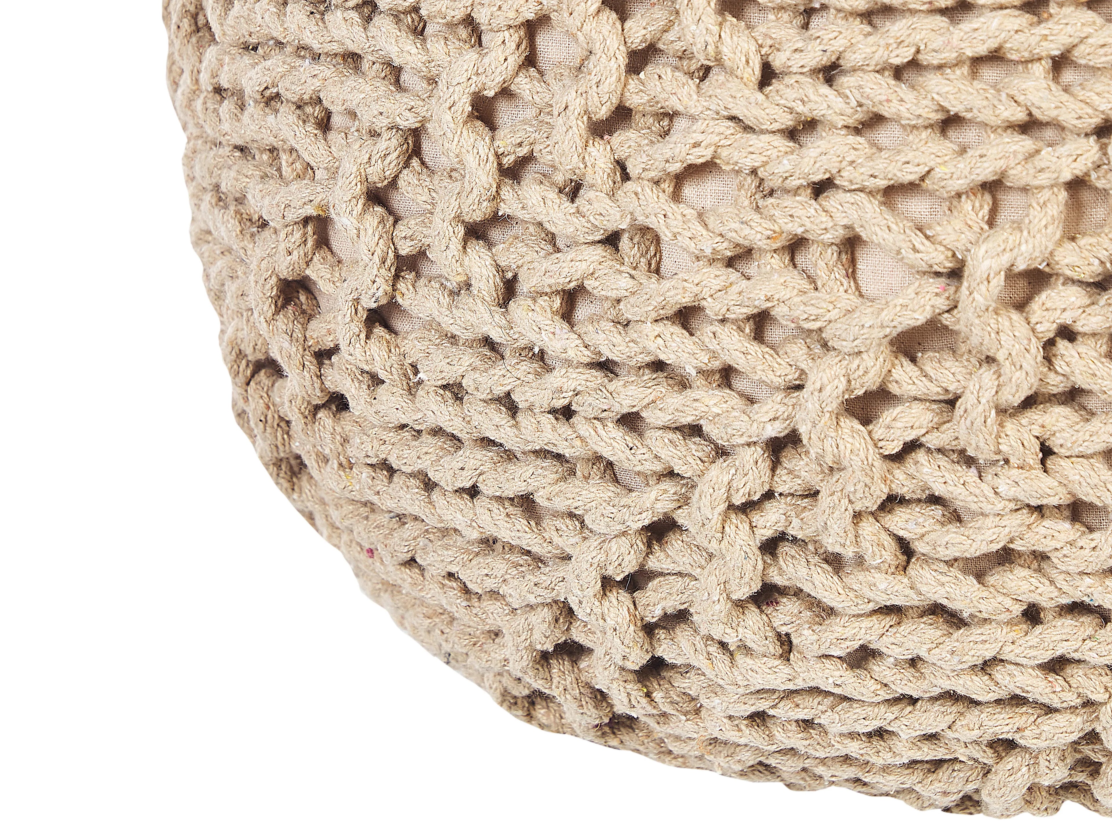  Pouffe PRIENE Cotton Beige