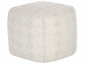  Pouffe WARANGAL Cotton White