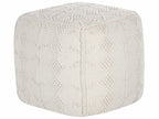  Pouffe WARANGAL Cotton White