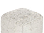  Pouffe WARANGAL Cotton White