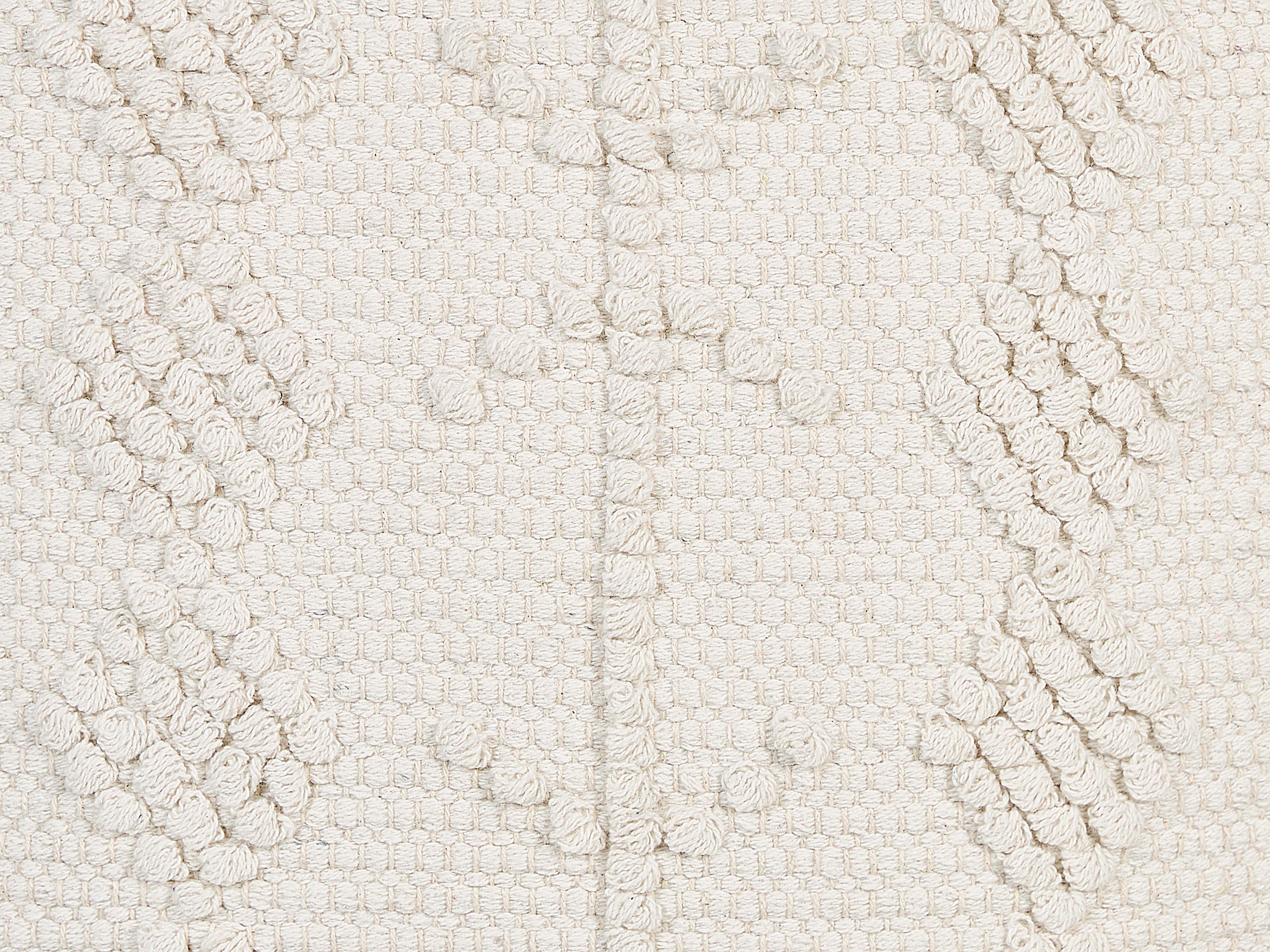  Pouffe WARANGAL Cotton White