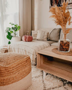  Pouffe KIRAMA Jute Beige