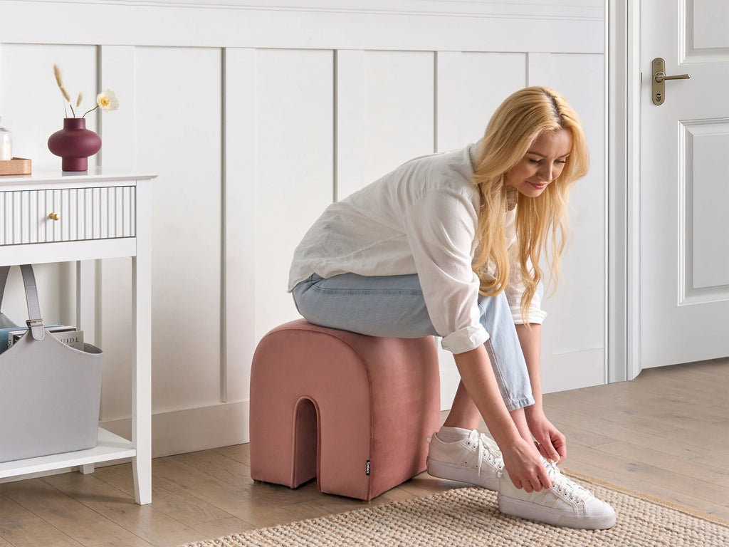  Pouffe MODOC Velvet Pink