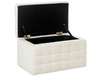  Storage Ottoman MICHIGAN Boucle White