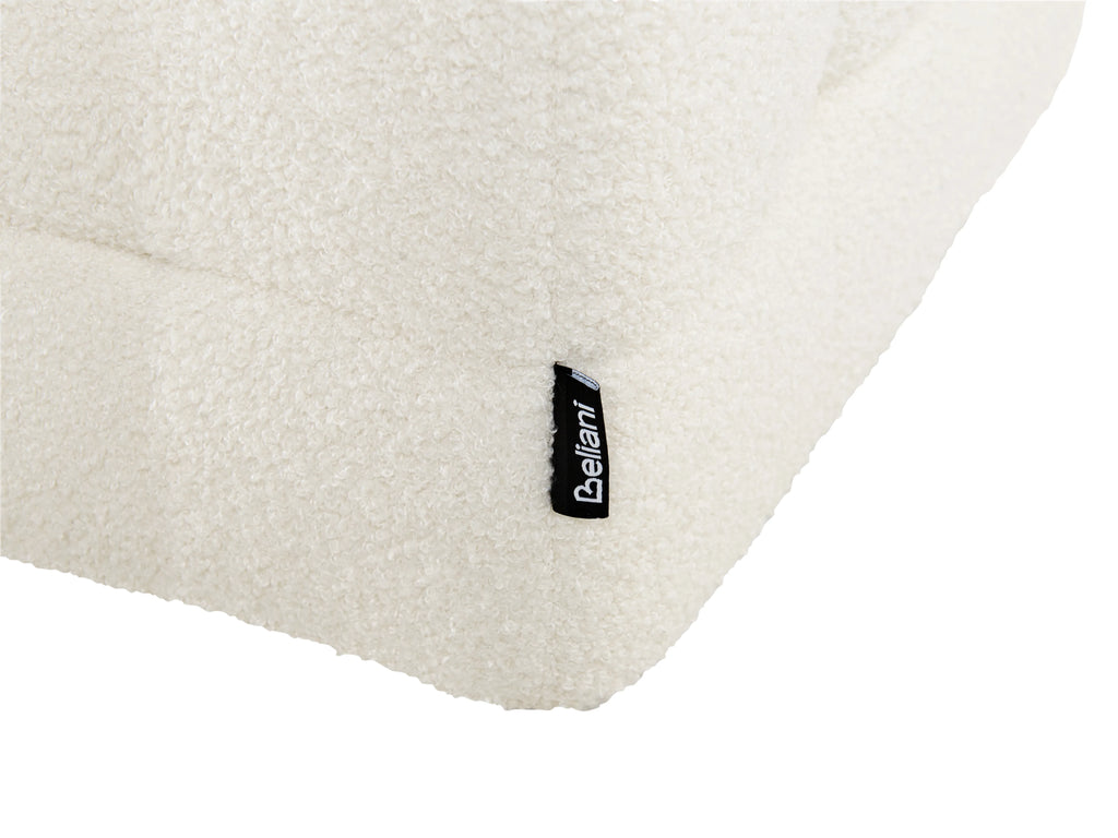  Storage Ottoman MICHIGAN Boucle White
