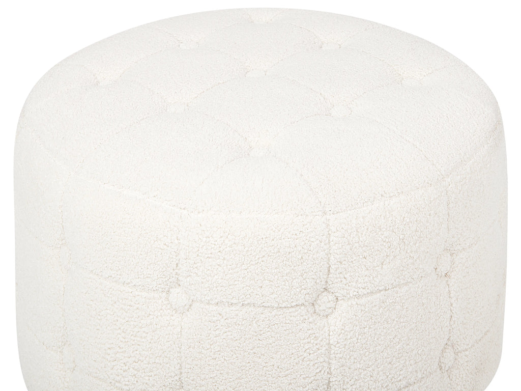  Pouffe TAMPA Boucle White