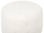  Pouffe TAMPA Boucle White