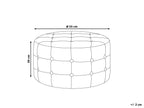  Pouffe TAMPA Boucle White
