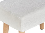  Footstool TAKOMA Boucle White