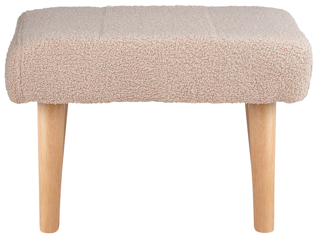  Footstool TAKOMA Boucle Light Beige