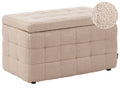 Storage Ottoman MICHIGAN Boucle Beige