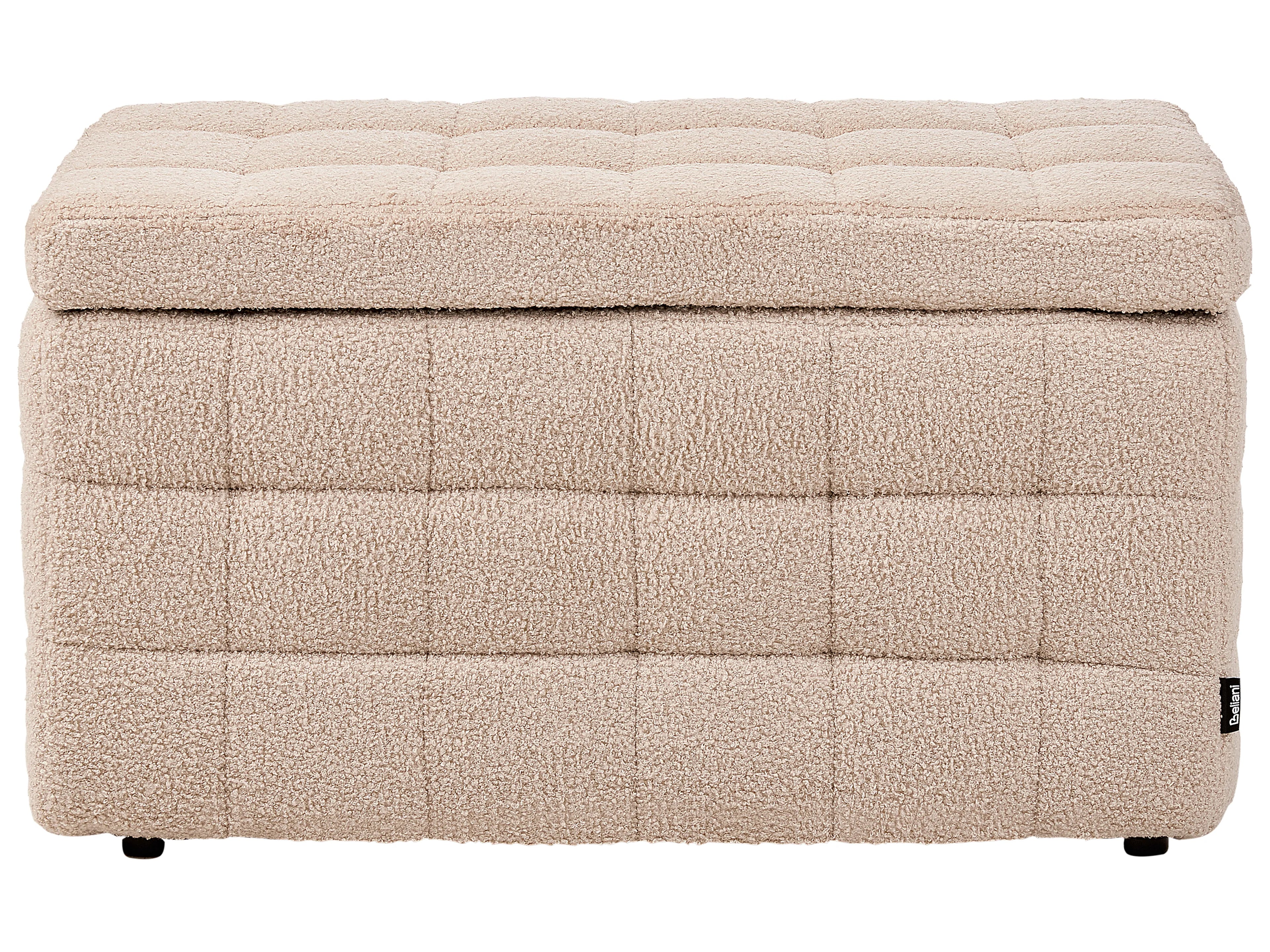  Storage Ottoman MICHIGAN Boucle Beige