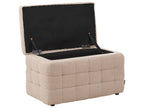  Storage Ottoman MICHIGAN Boucle Beige