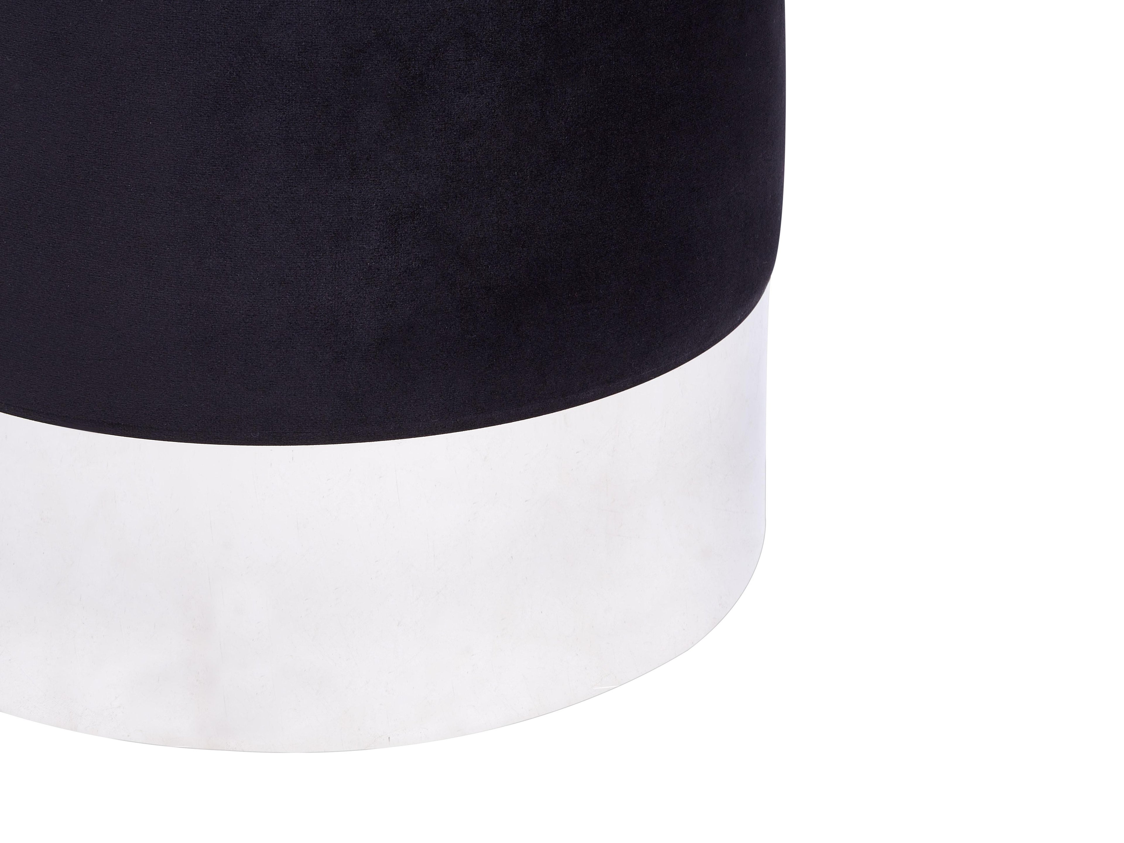  Pouffe BRIGITTE Velvet Black
