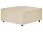  Ottoman APRICA Faux Linen Beige