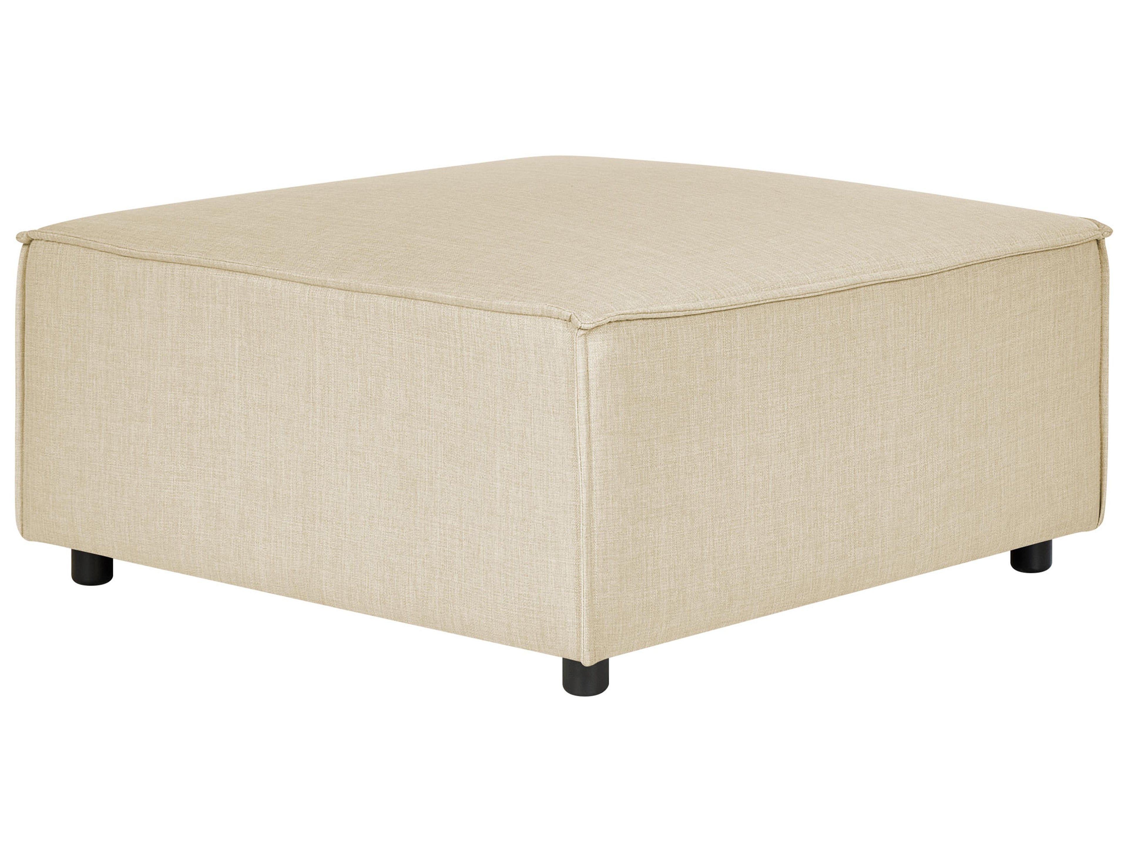  Ottoman APRICA Faux Linen Beige