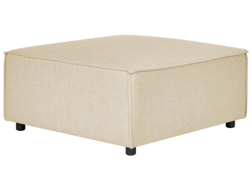  Ottoman APRICA Faux Linen Beige