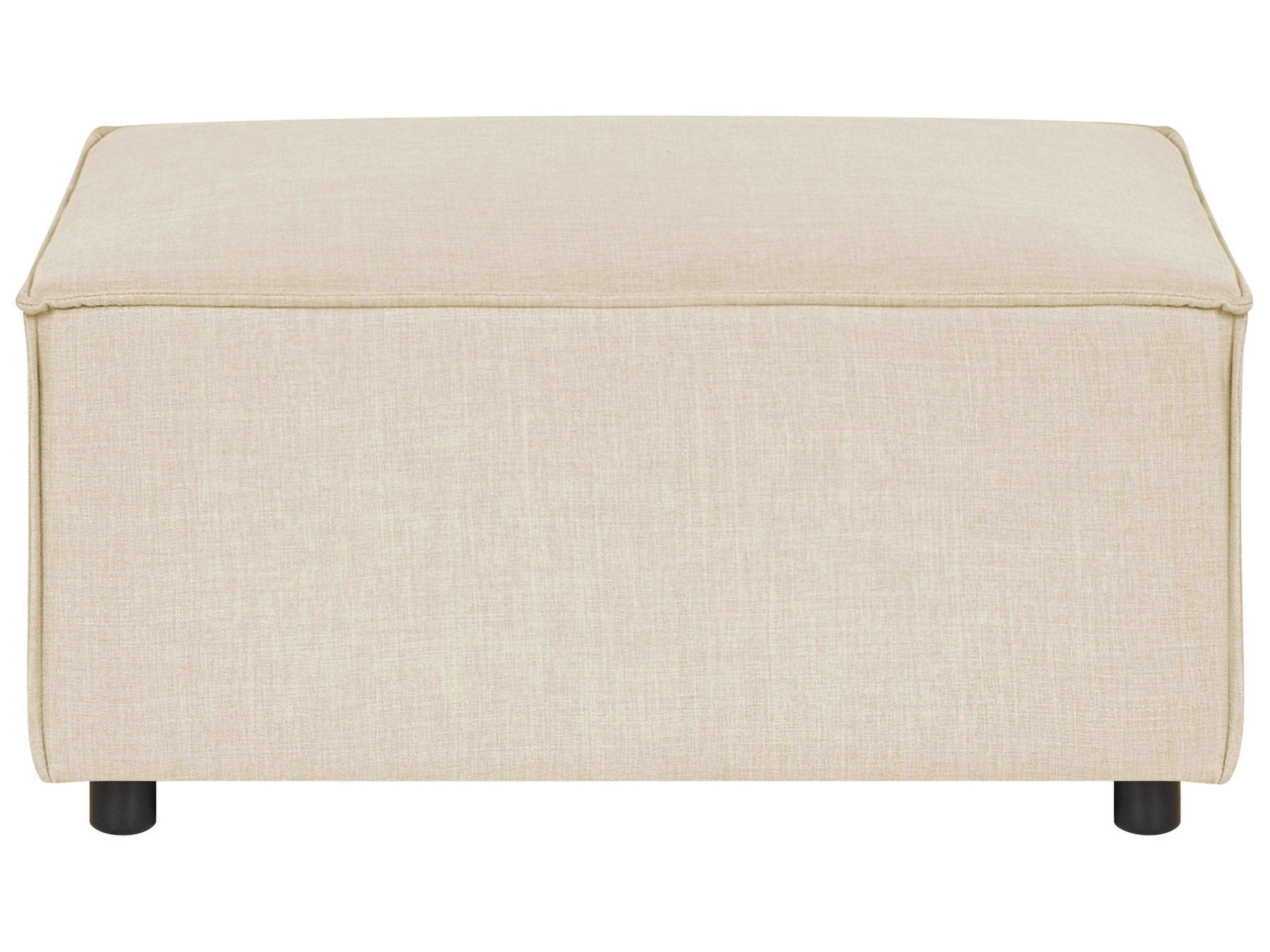  Ottoman APRICA Faux Linen Beige