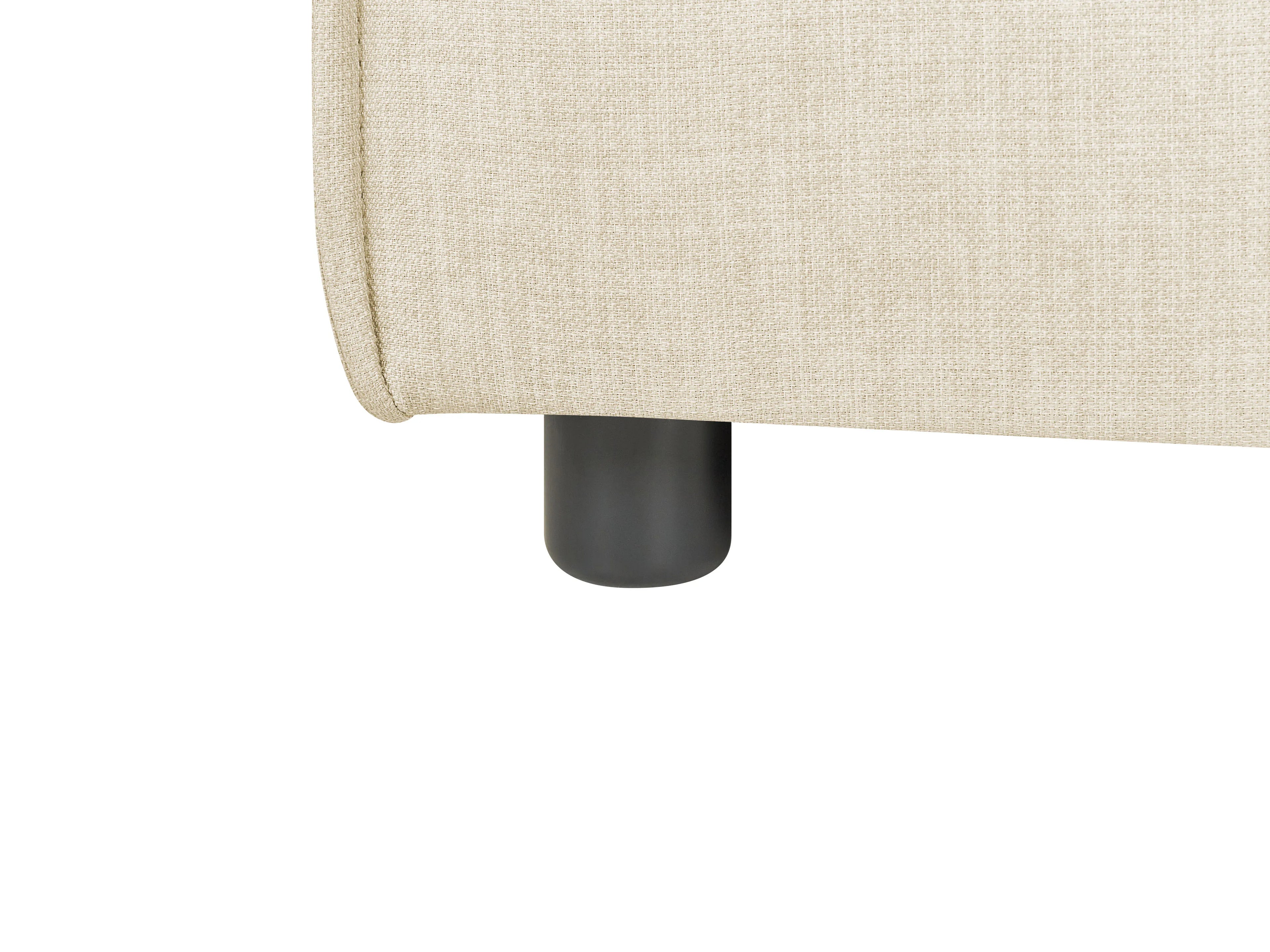  Ottoman APRICA Faux Linen Beige
