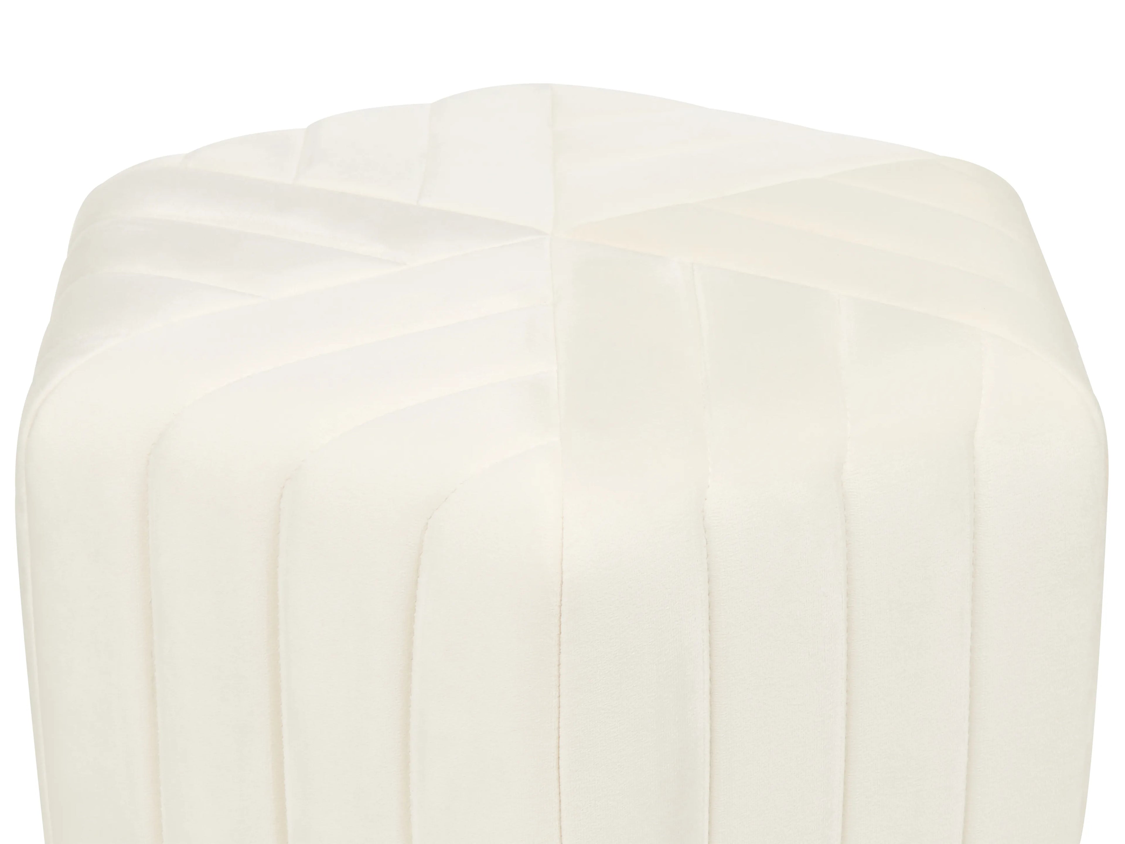  Pouffe MURIETTA Velvet Off-White