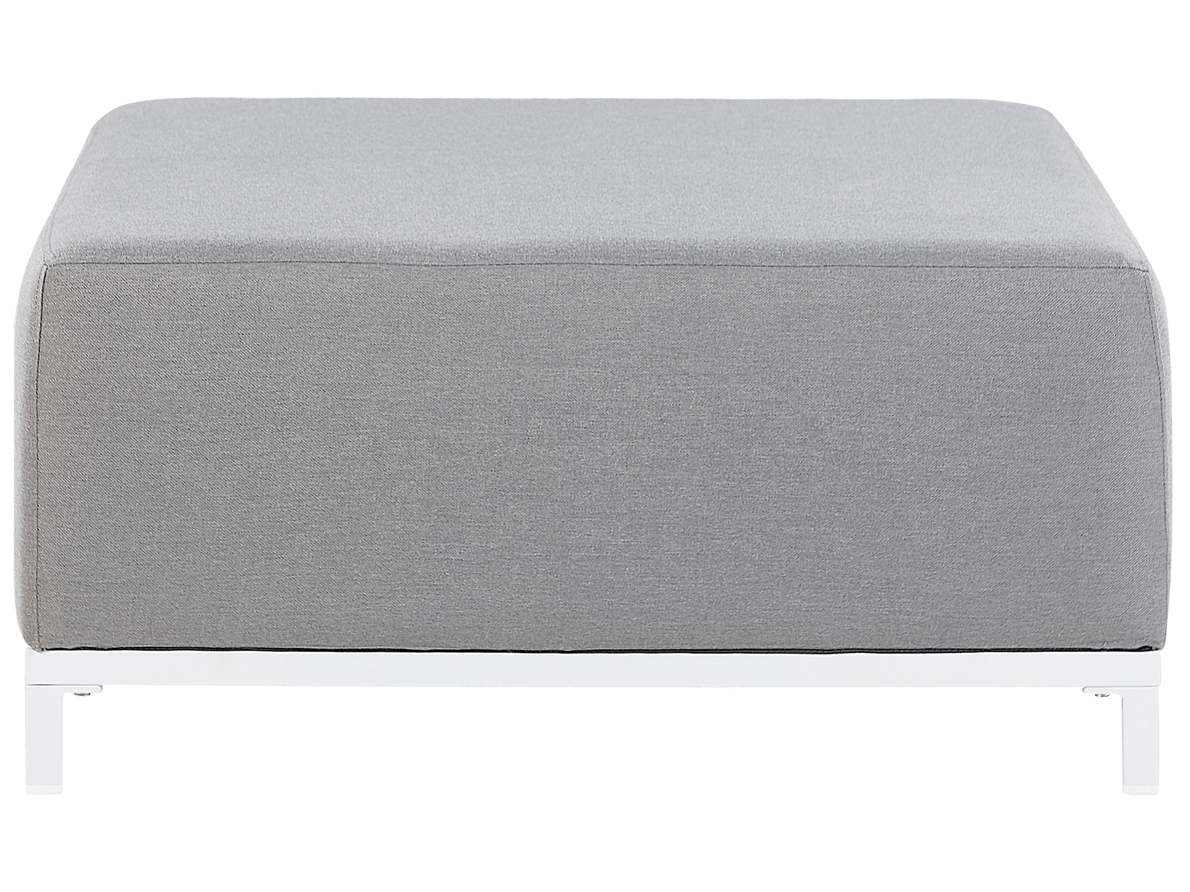  Ottoman ROVIGO Fabric Light Grey