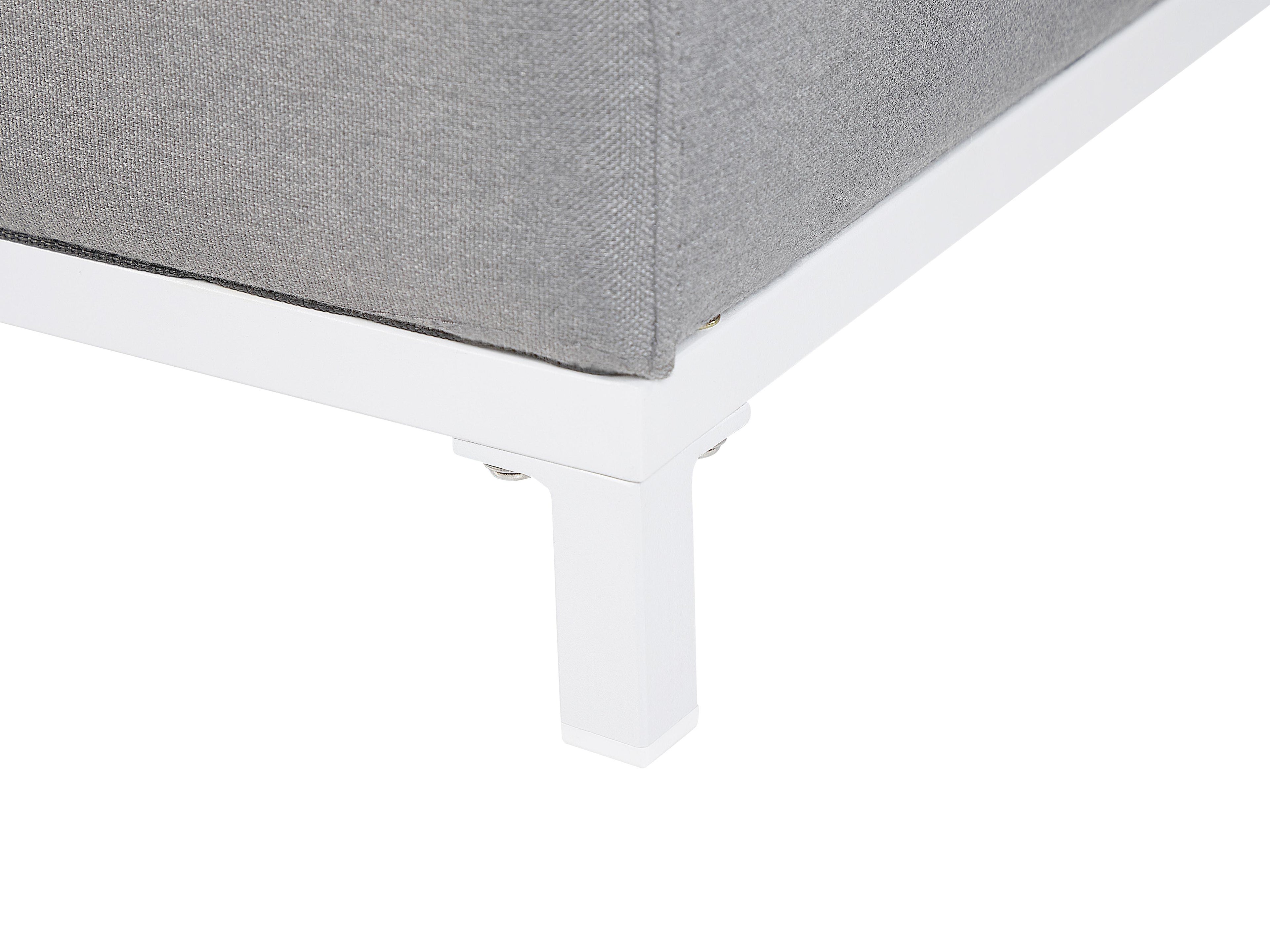  Ottoman ROVIGO Fabric Light Grey