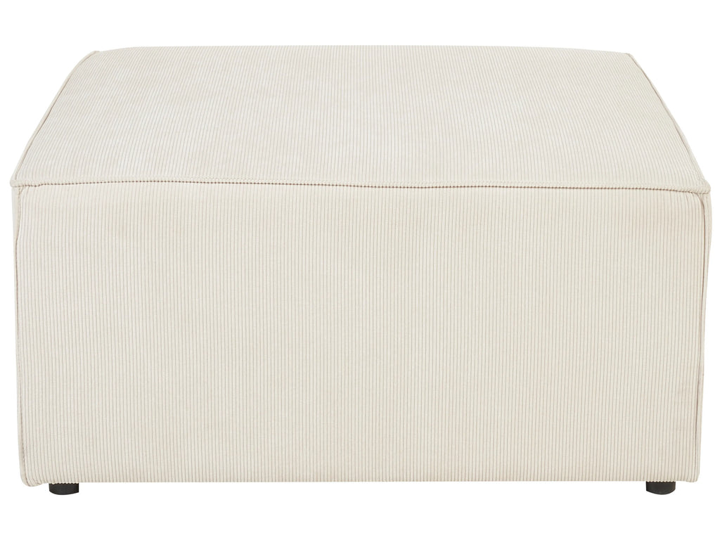  Ottoman LEMVIG Corduroy Light Beige