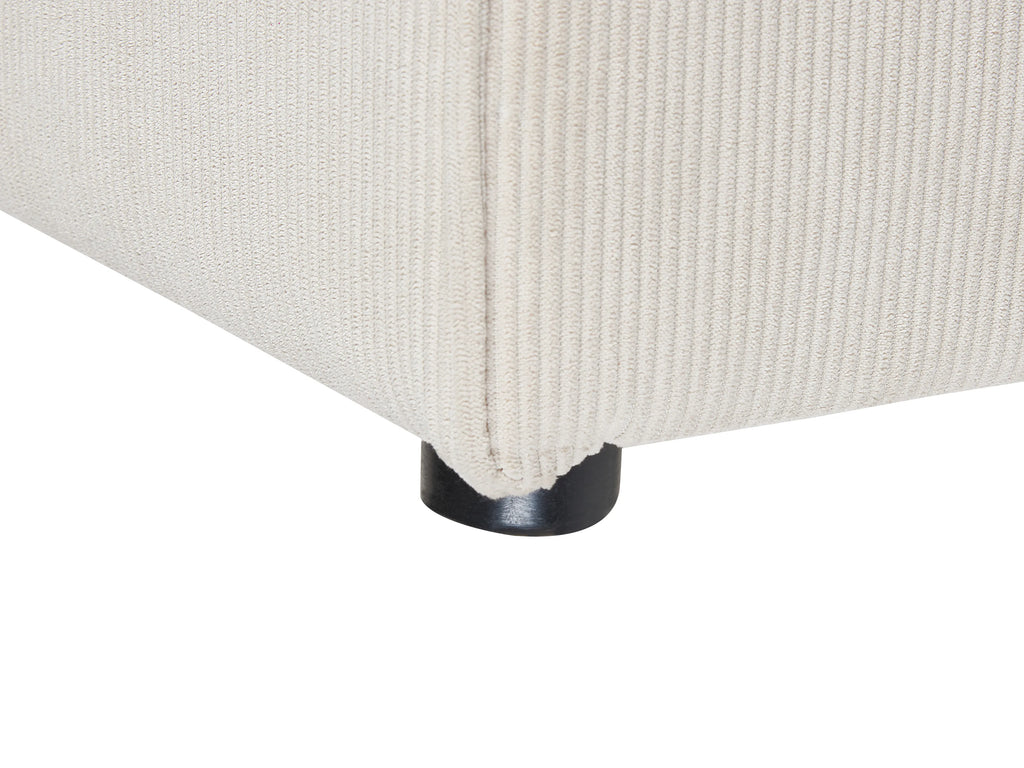  Ottoman LEMVIG Corduroy Light Beige