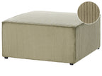  Ottoman LEMVIG Corduroy Dark Green