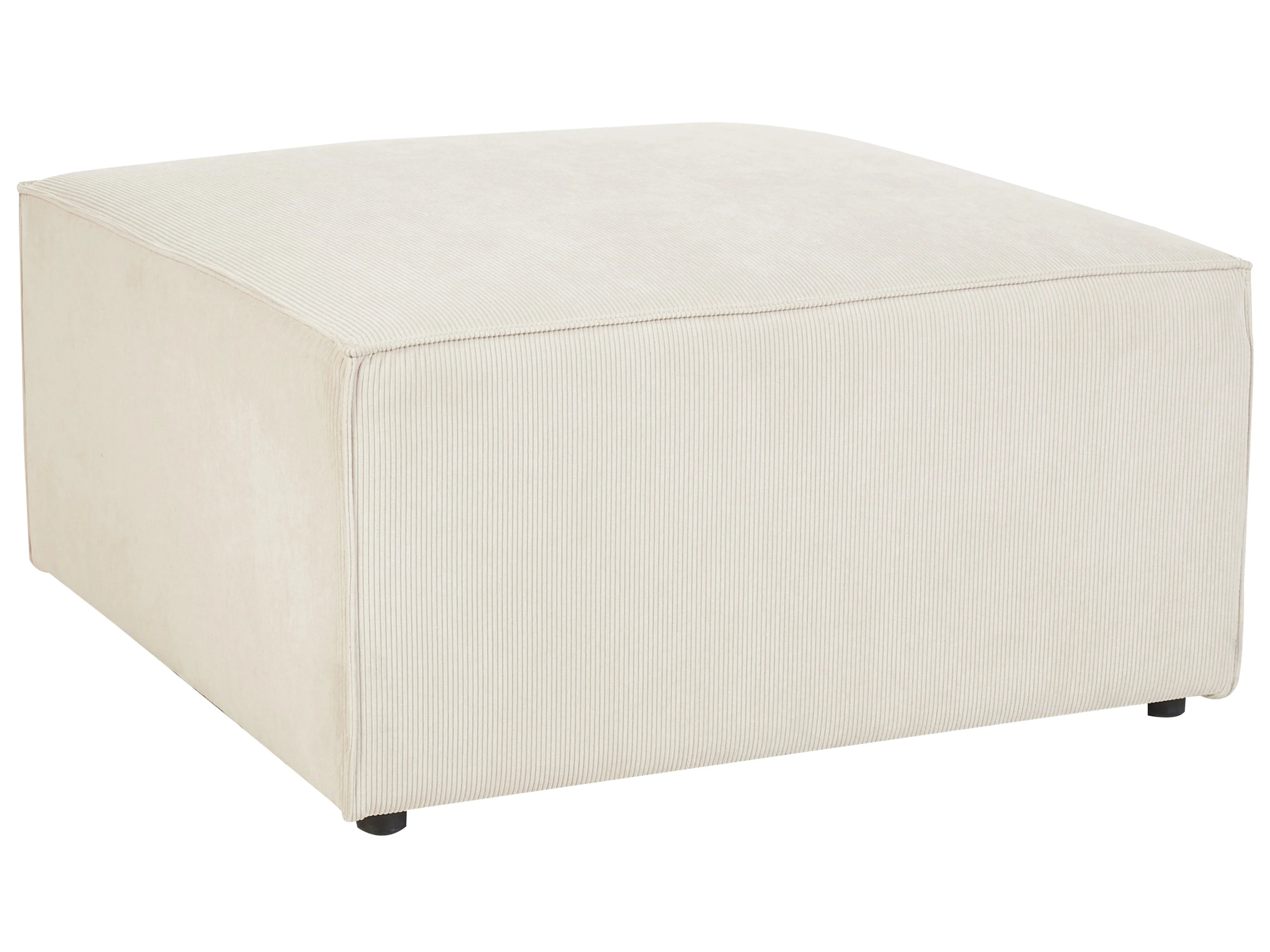  Ottoman LEMVIG Corduroy Light Beige