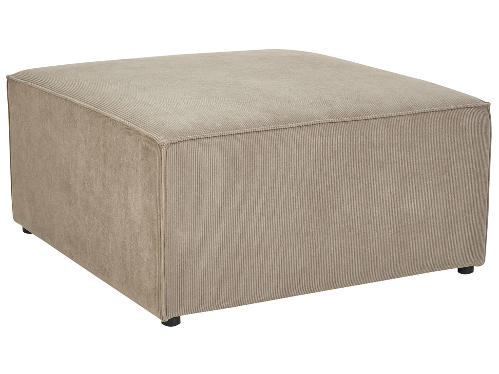  Ottoman LEMVIG Corduroy Taupe