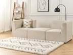  Ottoman LEMVIG Corduroy Light Beige