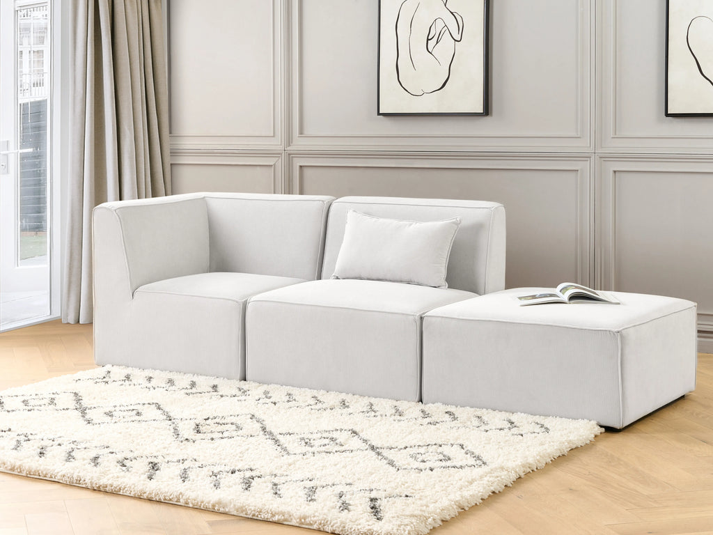  Ottoman LEMVIG Corduroy Off-White