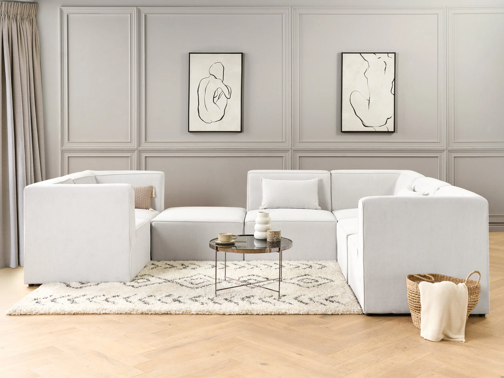  Ottoman LEMVIG Corduroy Off-White