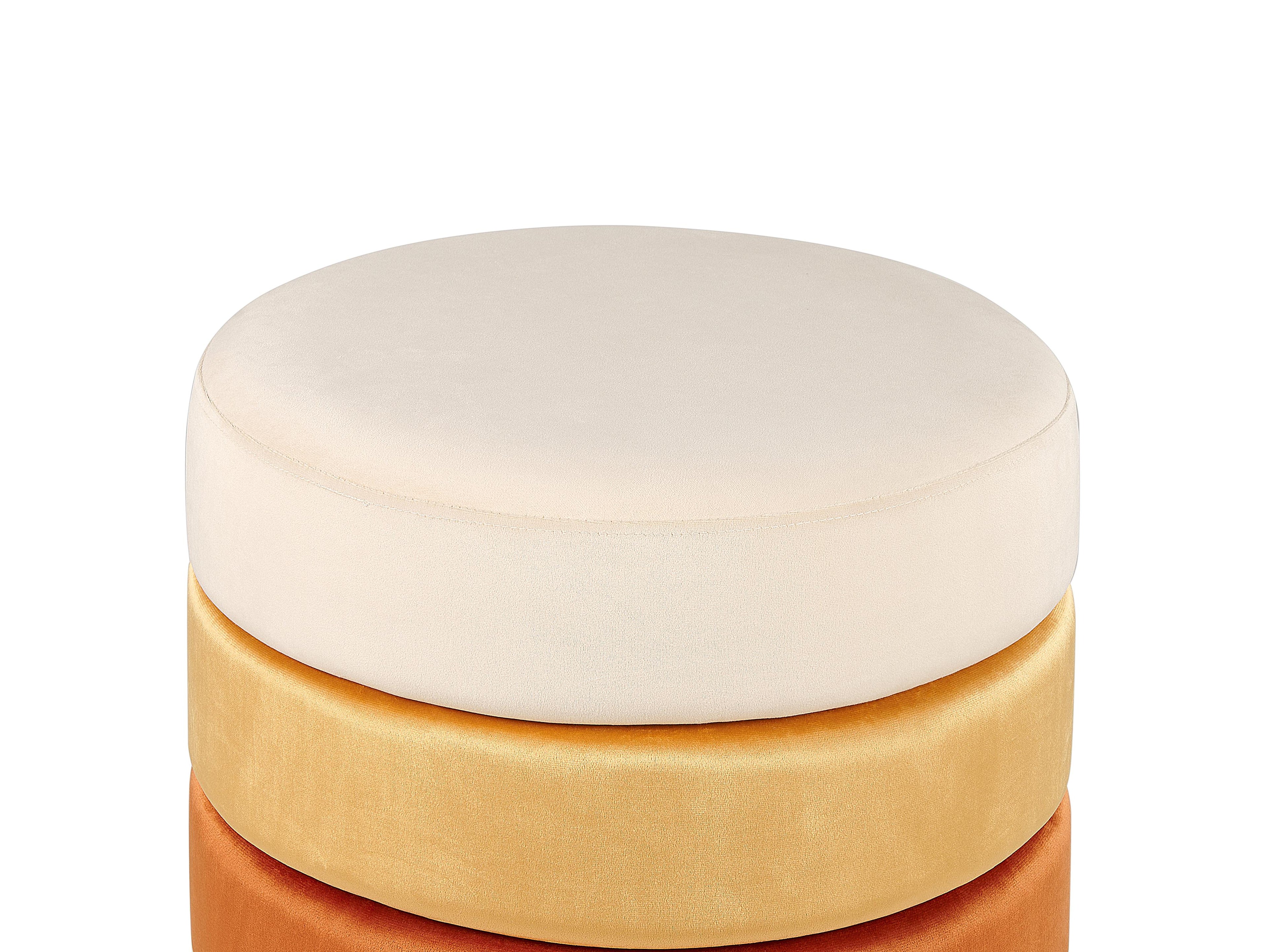  Pouffe LOUIN Velvet Orange
